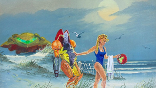 Samus Added To A Thrift Store Painting